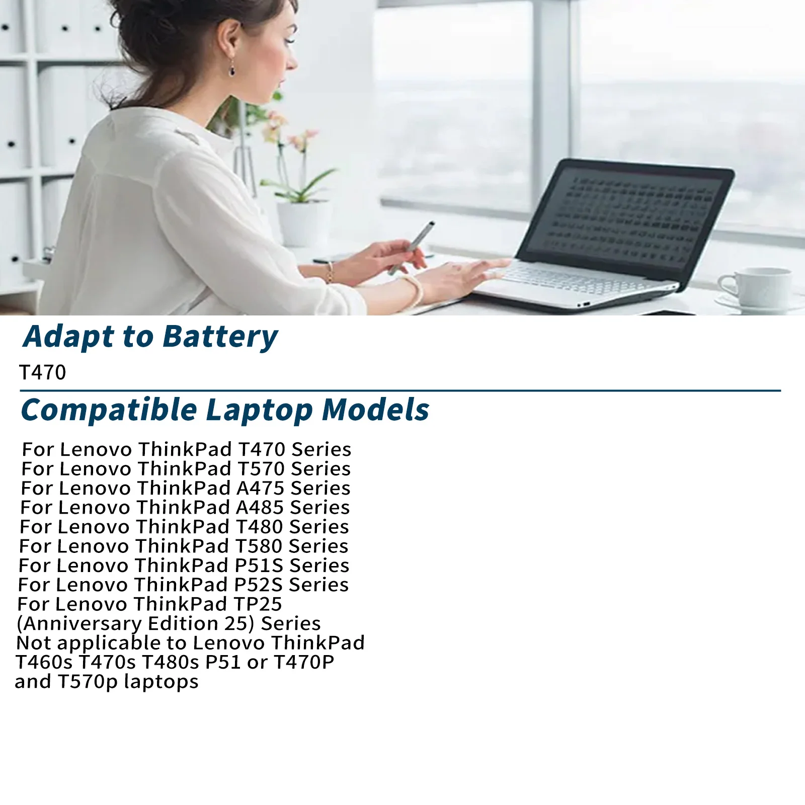BVBH 01AV427 72Wh Internal 61++ Laptop Battery for Lenovo ThinkPad T470 T480 T570 T580 TP25 01AV427 01AV428 01AV423 SB10K97580