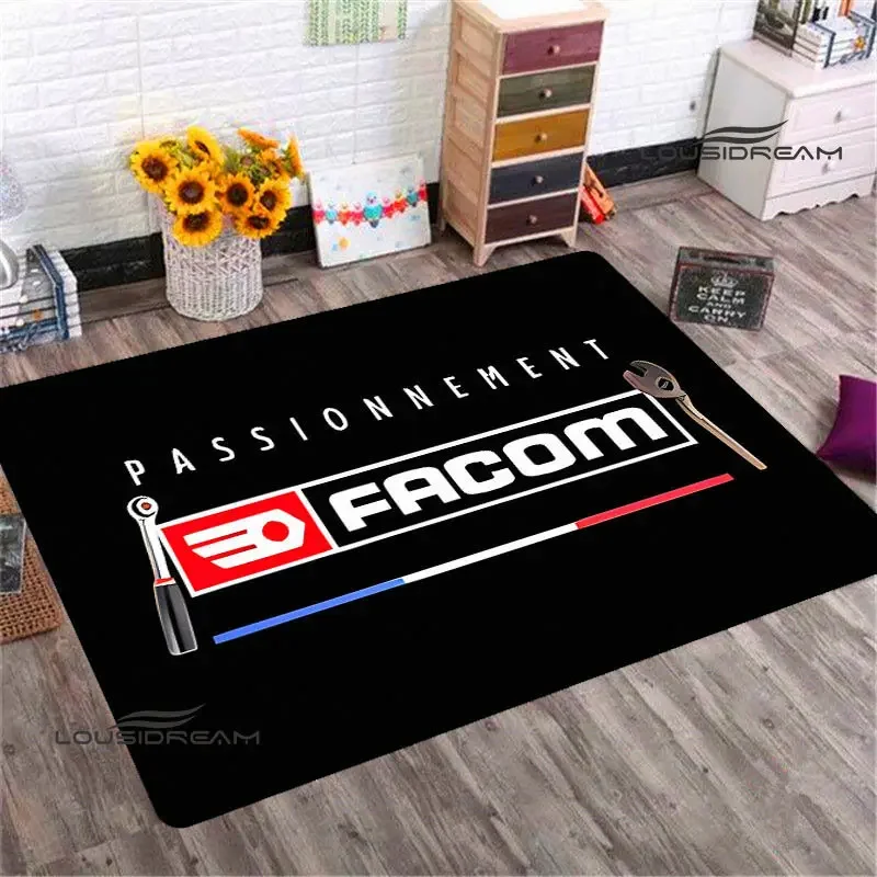 FACOM logo printing carpet fashion rugs area rug living room decoration play mats Non -slip carpet outdoor rug birthday gift