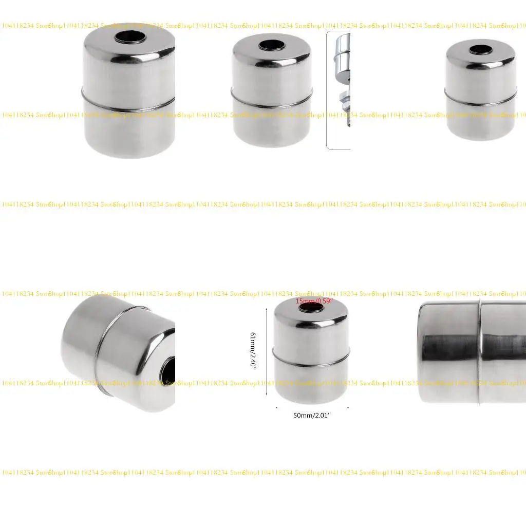 

P9FB Portable Stainless Steel Water Level Floating Ball 51x61x15mm Durable