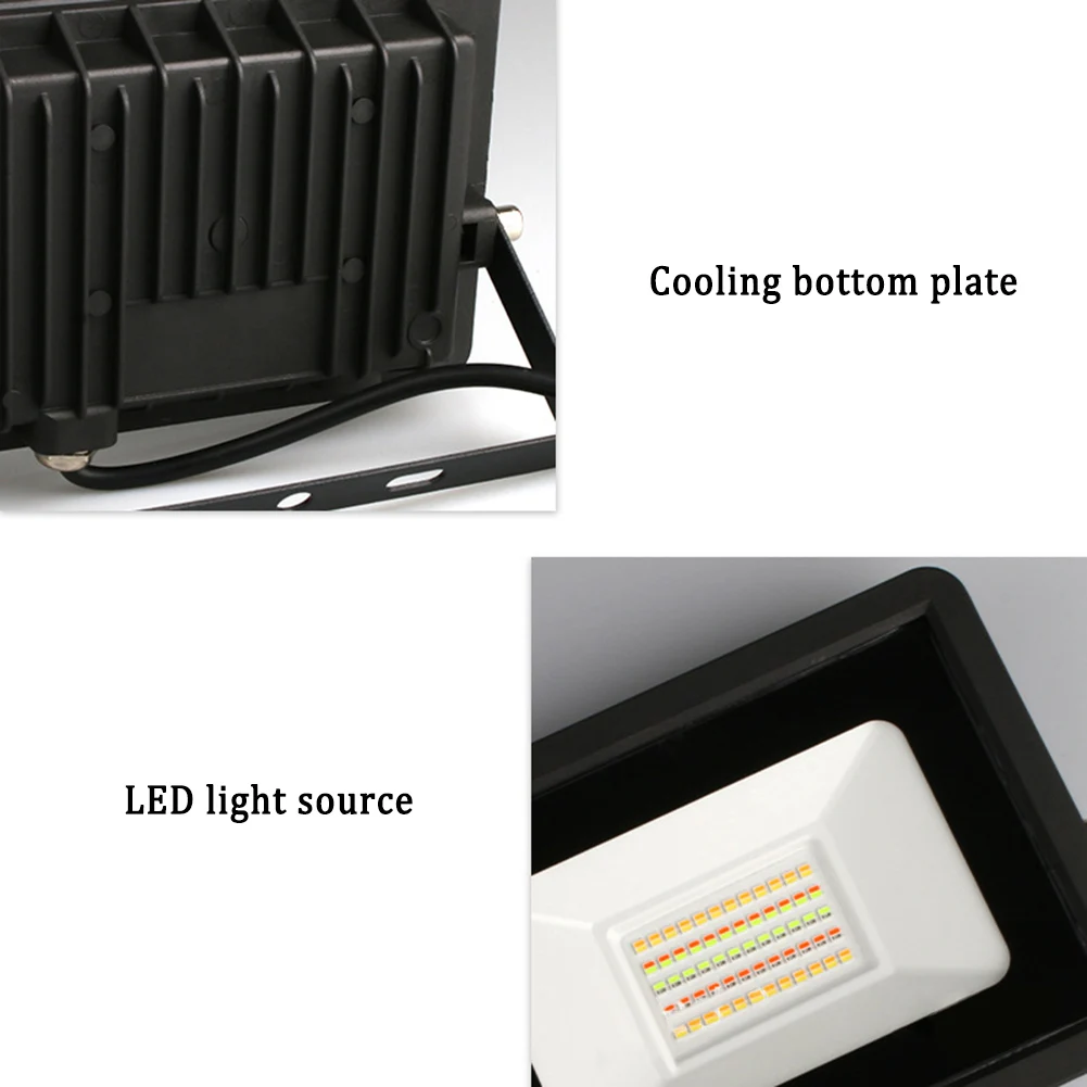 Outdoor Led Flood Light 12 Colors 4 Modes Color Changing RGB Lights With Remote Timing Landscape Lights IP65 Waterproof US