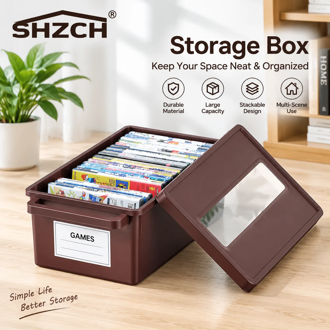 Imported DVD CD Disc Storage Box Plastic Music Albums Movie Collections Game Disc Storage Organizer Holder Box