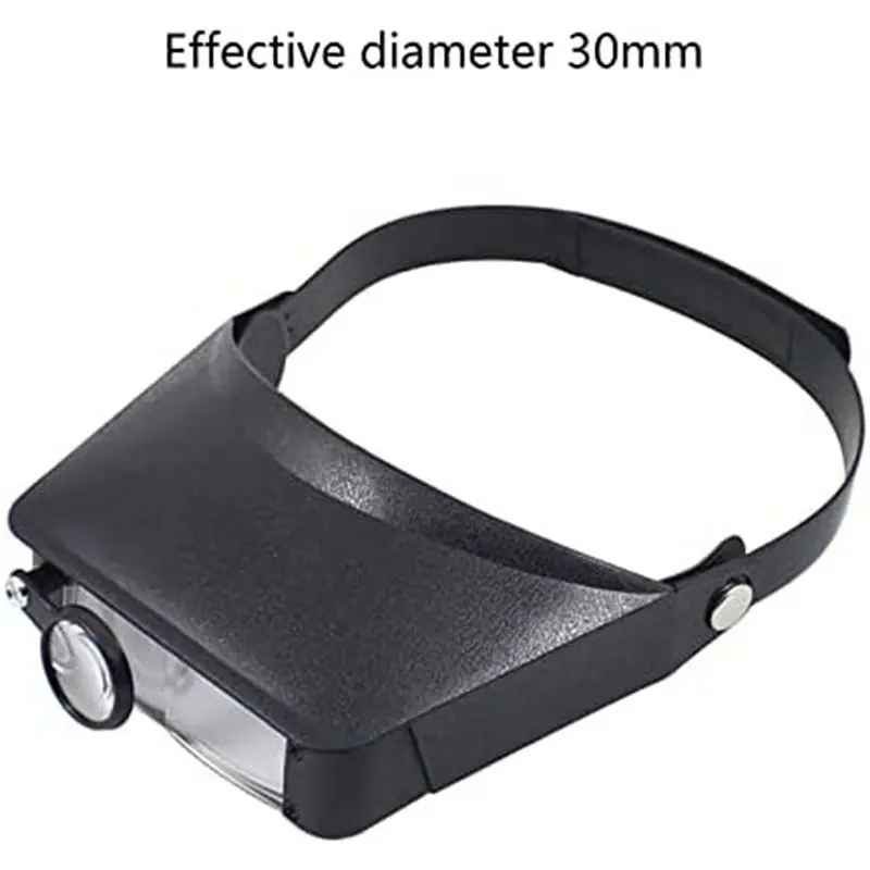 Must Have 5X Slimline Headband Magnifier With 15 Lenses, Assisted Repair Of Head-Mounted Reading Magnifying Glass