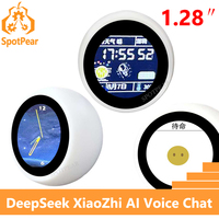 DeepSeek XiaoZhi AI Voice Chat Robot ESP32-S3 1.28inch LCD Display N16R8 Development Board Clock Desktop Ornament