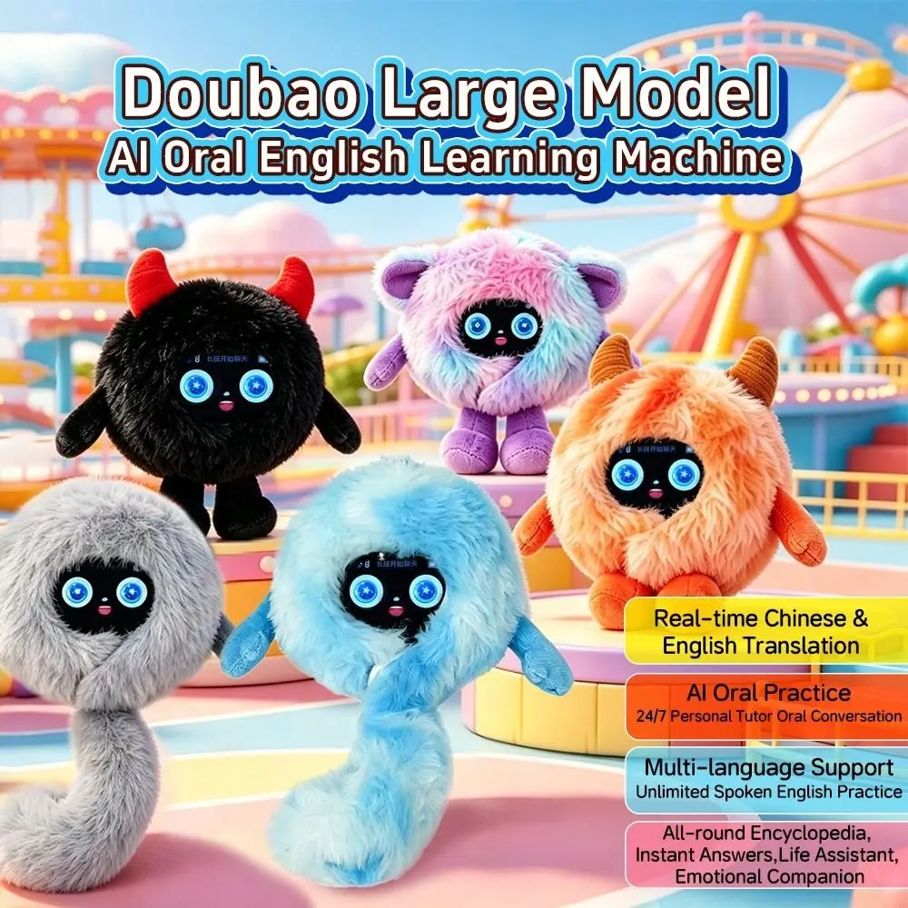 Interactive AI Companion Plush Educational Comfortable Plush Fabric Interactive Stuffed Animal Multi-Functional