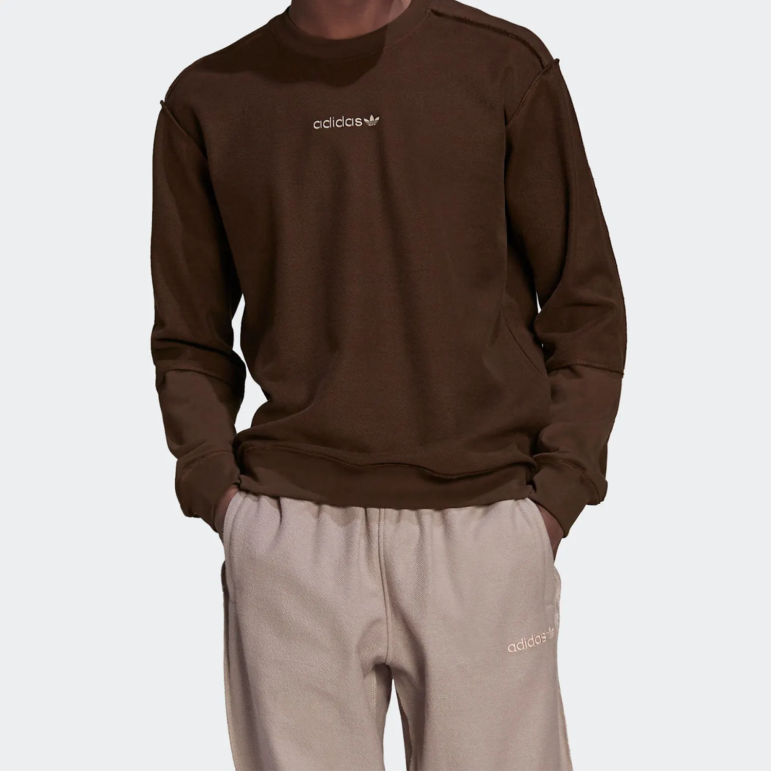 

adidas Genuine Trefoil Men's Spring New Round Neck Long Sleeve Sweatshirt HP0437