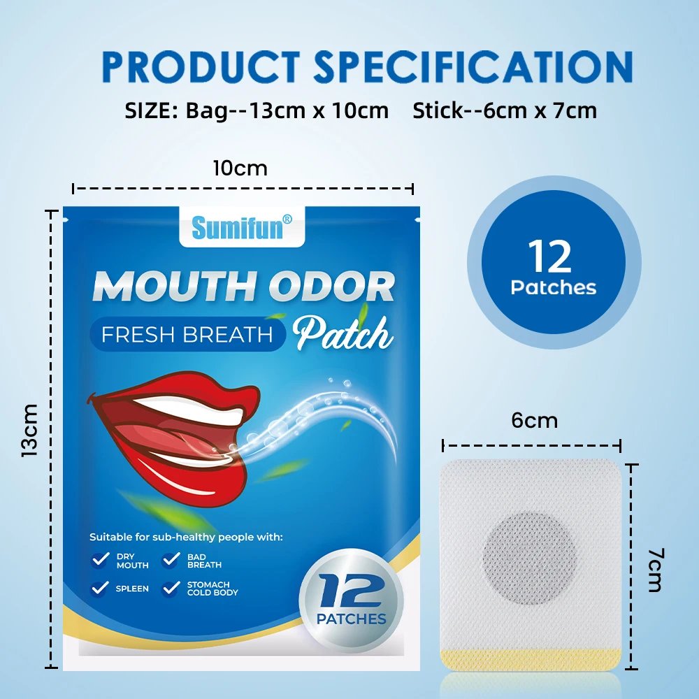 12/24/36Pcs Mouth Breath Freshener Remove Odor Bad Breath Oral Ulcer Removal