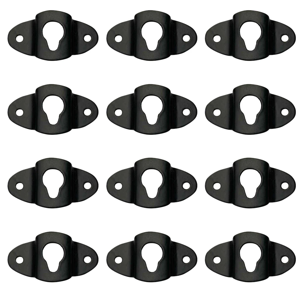 

20pcs Hanging Bracket Iron Strong Bearing Modern Design Wing Shape Rounded Edges Audio Speaker Hook Wall Mount Hanger Connector