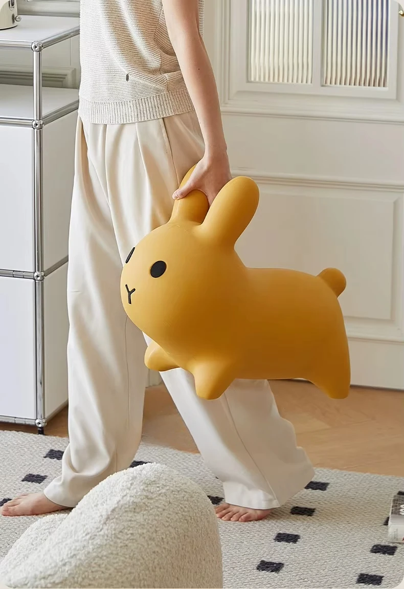 Seat Rabbit Stool Foot Rest Ottoman Kids Children PE Plastic Eco-environment Outdoor Chair