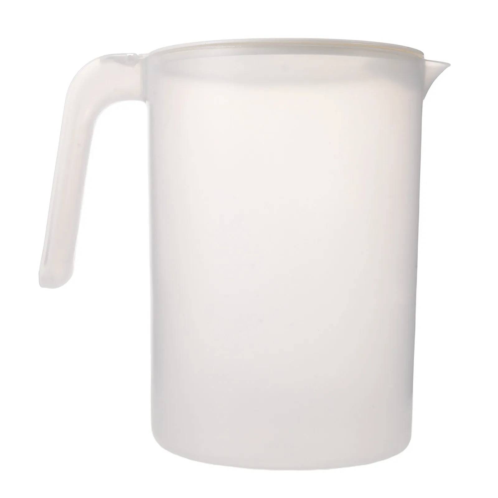 Cold Water Pitcher Refrigerator Plastic 67.6oz Large Capacity White Drink Jug Lid Tight Fit Spill Proof Household Juice