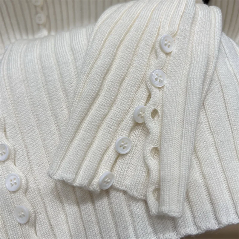 Picture 7: cardigan for women New elastic knitted lapel long sleeved top for autumn 2026 Single breasted slim fit women's sweater knitwear