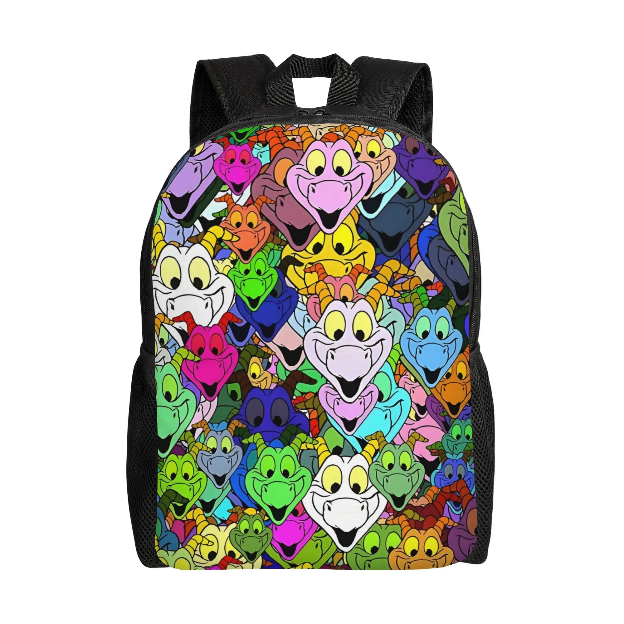 

Walt Cartoon Daypack Back to school season Imagination Colorful Pattern Harajuku Design Backpack