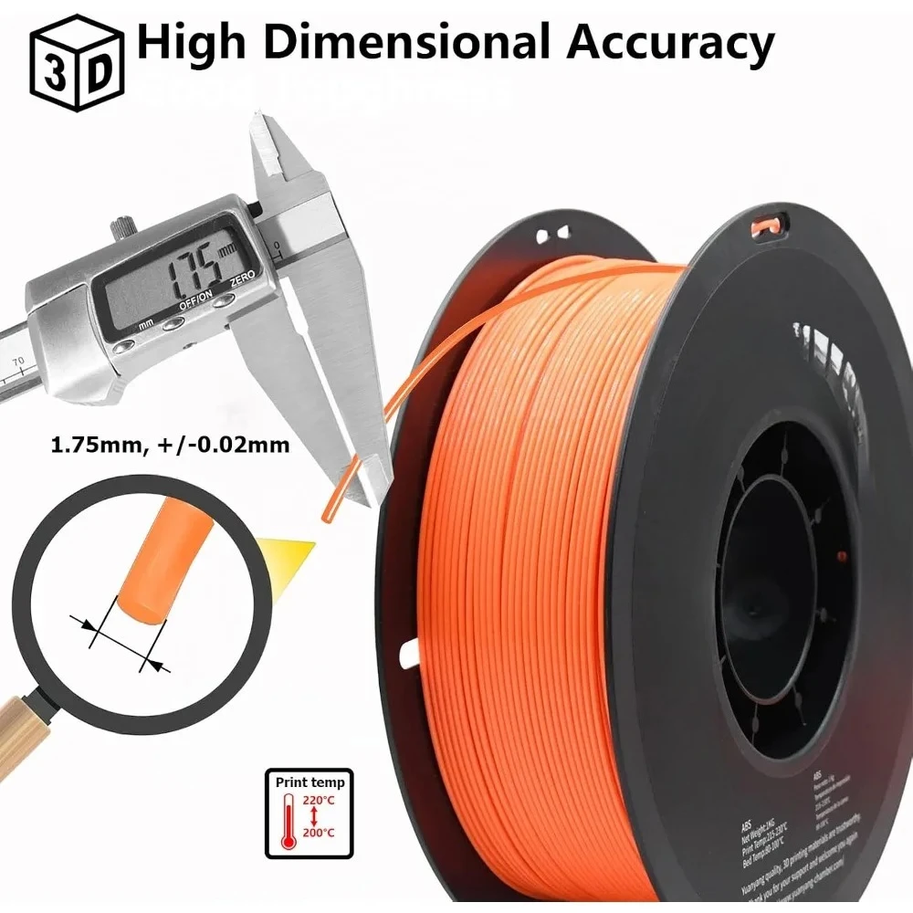 Store Best-Sellers 1.75mm PETG 3D Printer Filament 8-Color Pack Strong Durable Low Warp Easy Print Heat Resistant for Functional