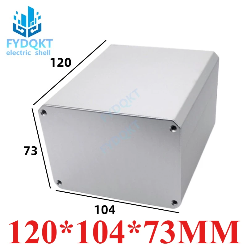 Aluminum alloy Boxes aluminum profile shell split  battery box  circuit board  120x104x73mm