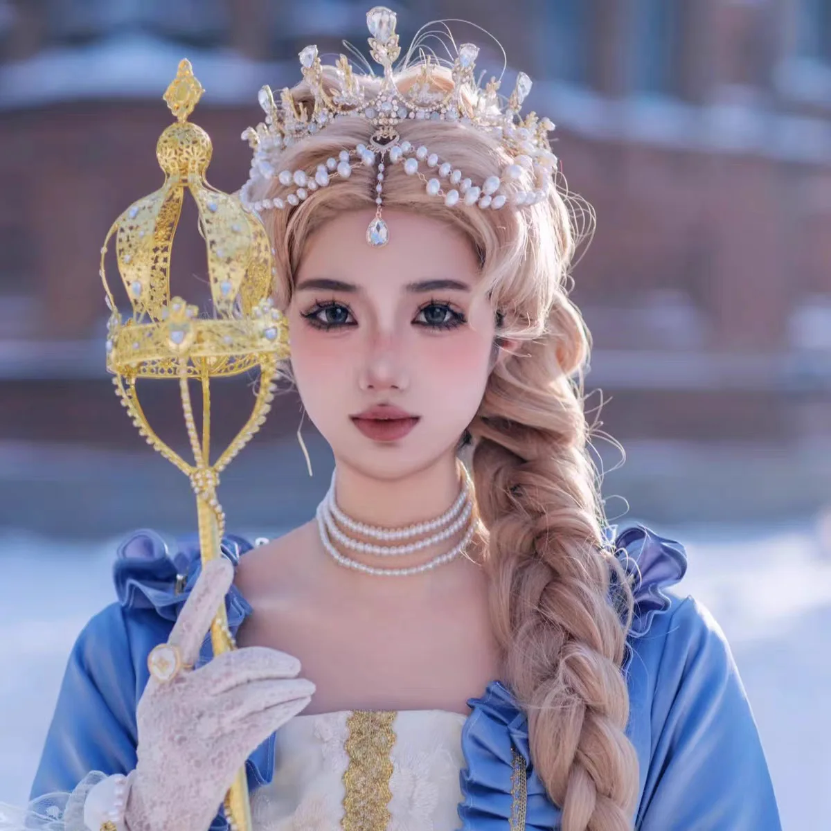 

New Exotic National Style Headdress Crown Virgin Pearl Forehead Holy Girl Tuinga Trip Shoot Hair Accessories Women