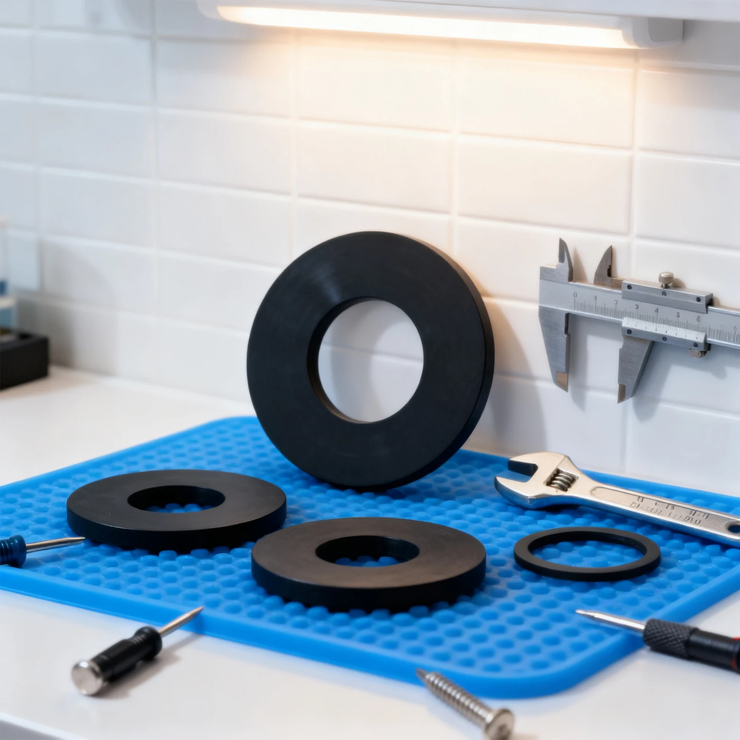 Flat Gasket M2/3/4mm Inner Hole Screw Washer Nitrile Rubber NBR Faucet Waterproof Height 1-3mm Sealing Element