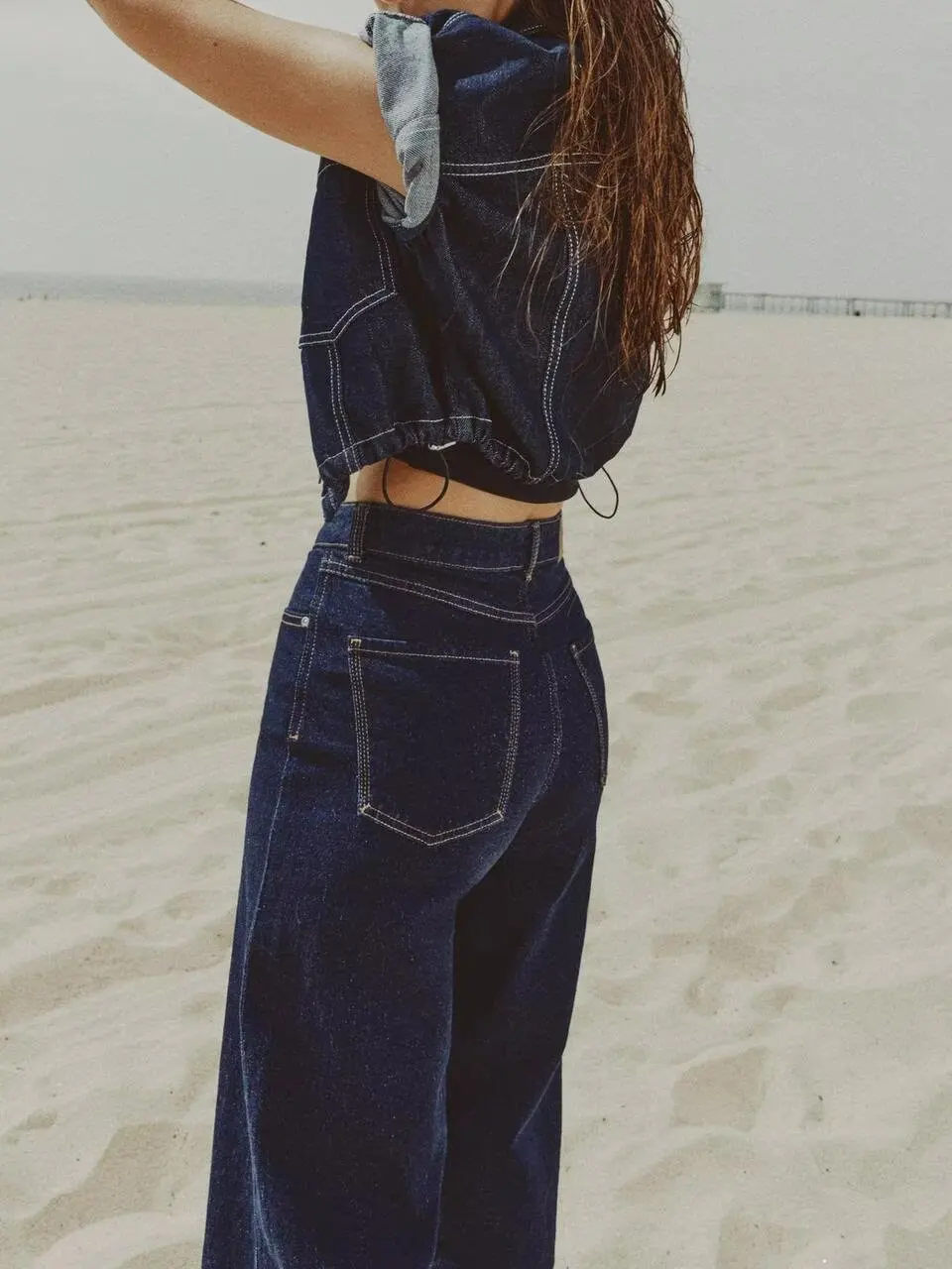 Spring 2026 New Comfortable Casual High Waist Wide Leg Jeans Women's Fashion Simple Versatile Long Pants No Brand Registered ...