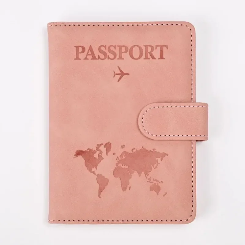 Billetera de cuero sintético para pasaporte, funda de viaje con tarjetero, organizador, 1 piezas