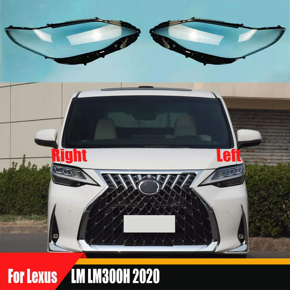 

For Lexus LM LM300H 2020 2021 2022 Transparent Headlight Cover Headlamp Shell Clear Lens Plexiglass Replace Original Lampshade