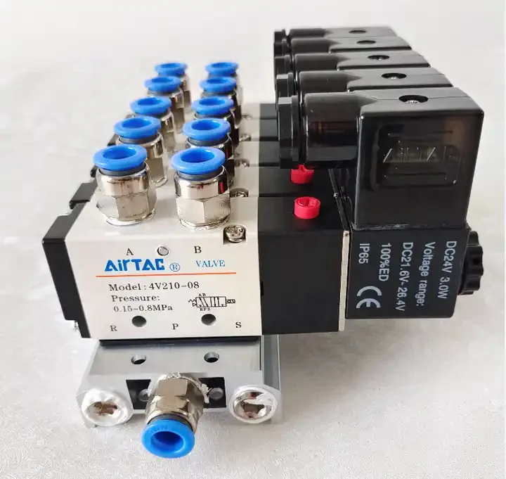 High Quality Air Solenoid Valves on Manifold Valve for Bag Making Machine