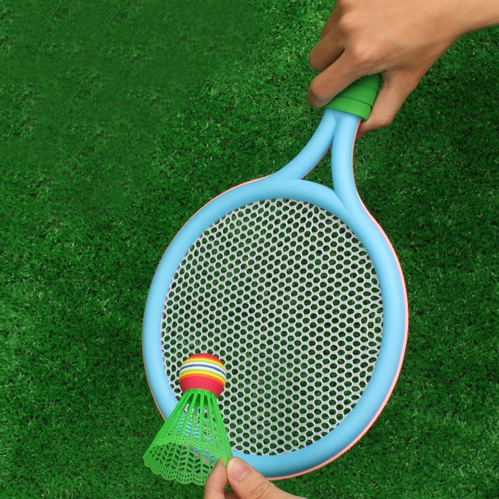 

1 set Badminton Racket Set Sports Tools Blue Pink Rackets Balls PVC EVA Material Outdoor Indoor Family Fun Coordination