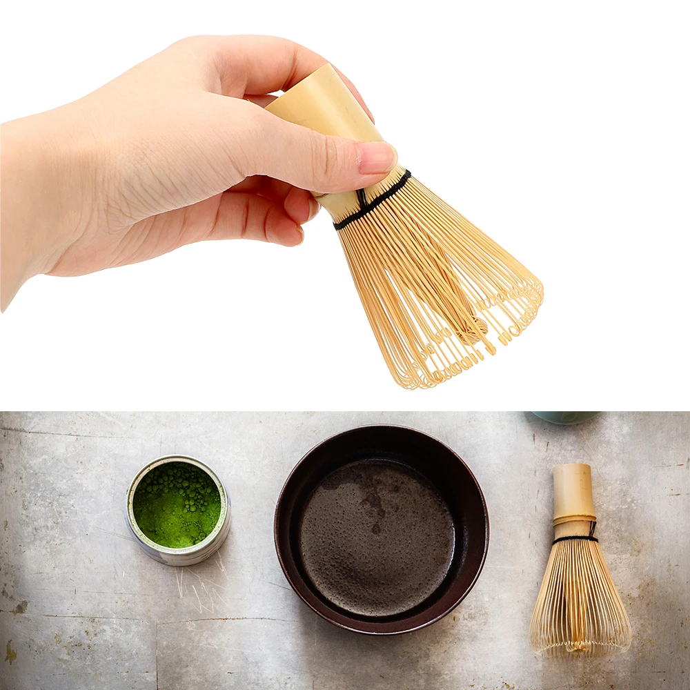 HILIFE Kitchen Accessories Teaware 100 Matcha Green Tea Powder Whisk Tea Brush Tea Tool Japanese Ceremony Bamboo Chasen