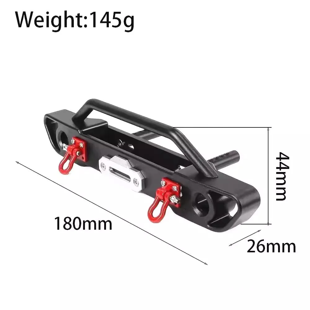 MK07 climbing car modification upgrade CNC technology metal front bumper compatible with 10-6 ratio Wrangler