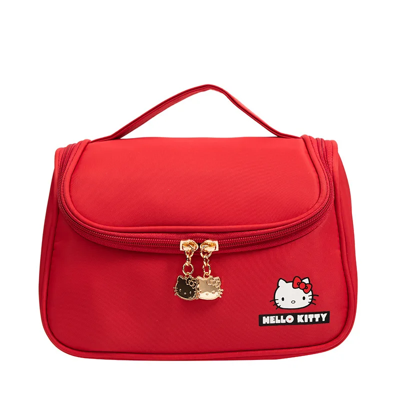 Hello Kitty Makeup Bag Travel Large Capacity Portable Toiletry Waterproof Handbag Sanrio Accessories Kawaii Girls Gifts