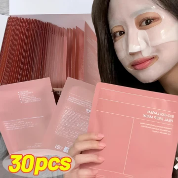 Mascarilla de noche de colágeno, mascarilla Facial de hidratación profunda de 72H para reducir las ojeras y las líneas finas, iluminando la rutina para el cuidado de la piel opaca
