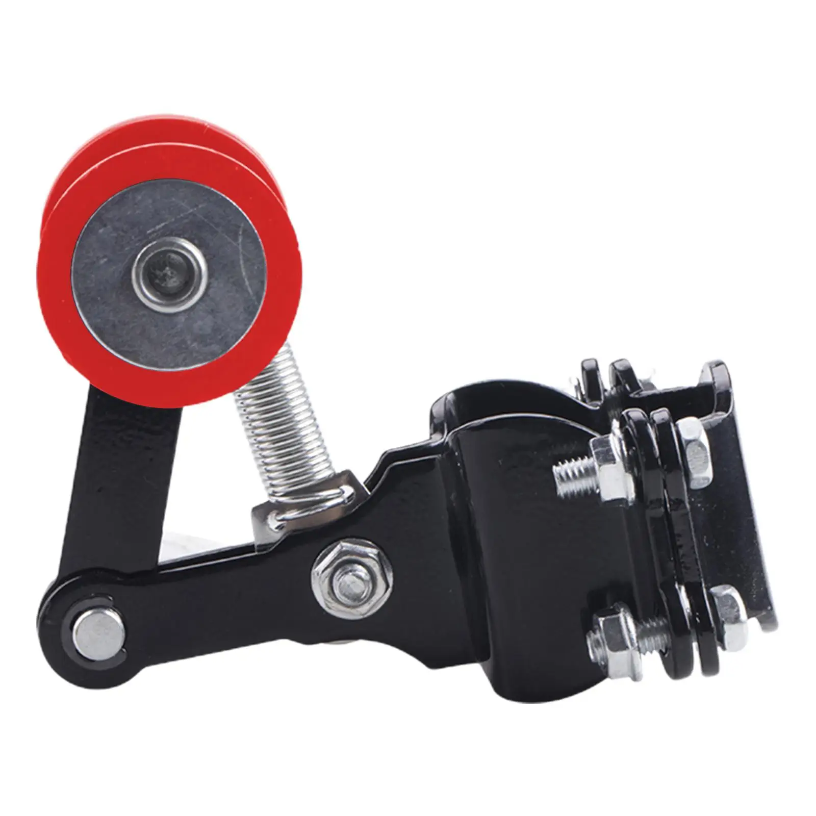 Spring Loaded Motorcycle Chain Adjuster Iron Roller Tool for Dirt Bike Chain Alignment and Maintenance