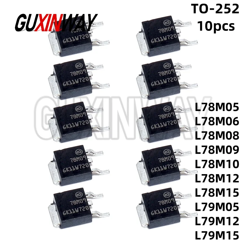 10pcs  NEW TO-252 Three-terminal voltage regulator tube L78M05 L78M06 L78M08 L78M09 L78M10 L78M12 L78M15 L79M05 L79M12 L79M15