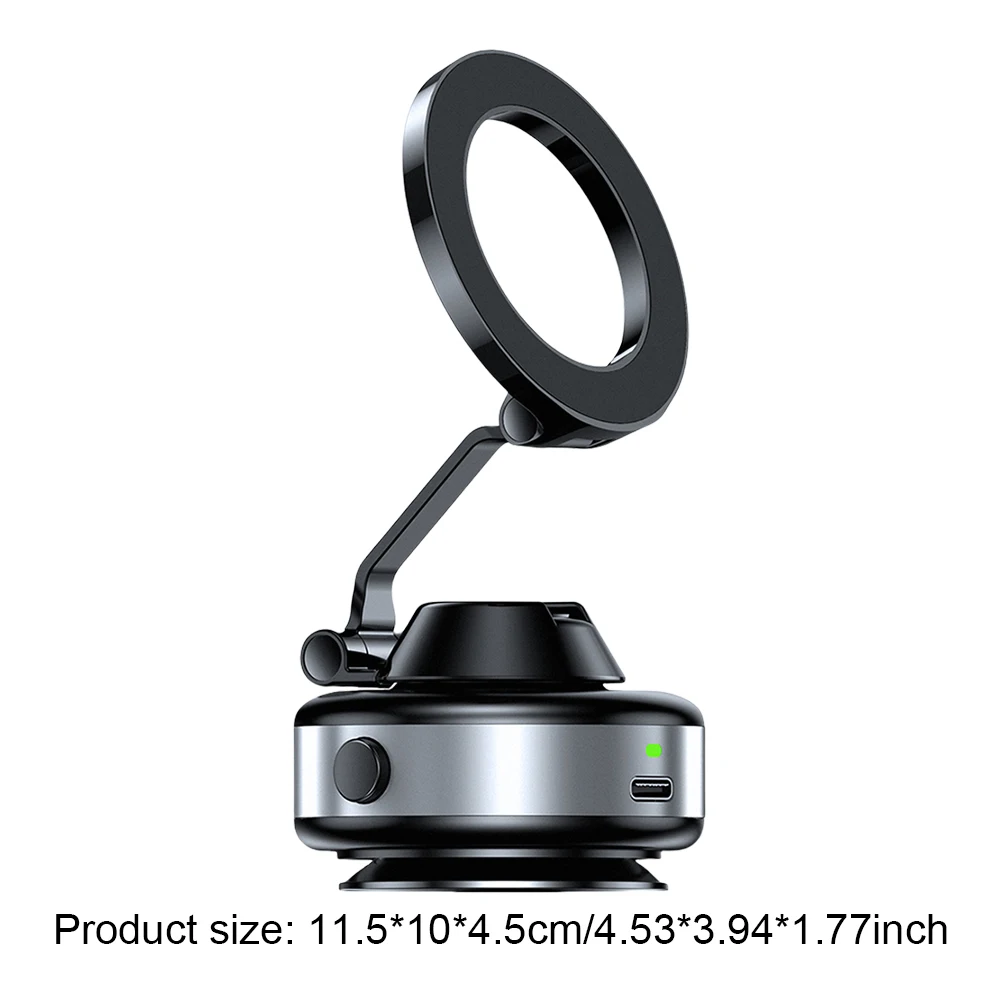 ل Magsafe حامل هاتف السيارة المغناطيسي فراغ 360 °   دعامة ملاحة كهربائية لشفط المكنسة الكهربائية لهاتف iPhone Samsung