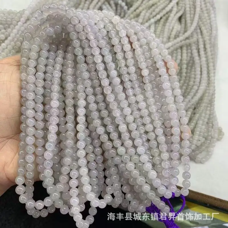 Qinghai And Hotan Jade Beads, Approximately 6Mm, Good Translucency, Can Be Used Matching With Bracelets, Neckl
