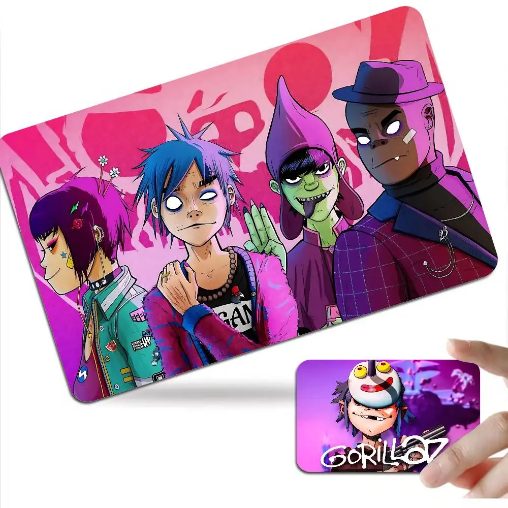 Virtual Anime Rock Band Gorillaz Anime Young Creidt Card Debit Card Sticker Film Case Front Tape for Small Big Chip No Chip