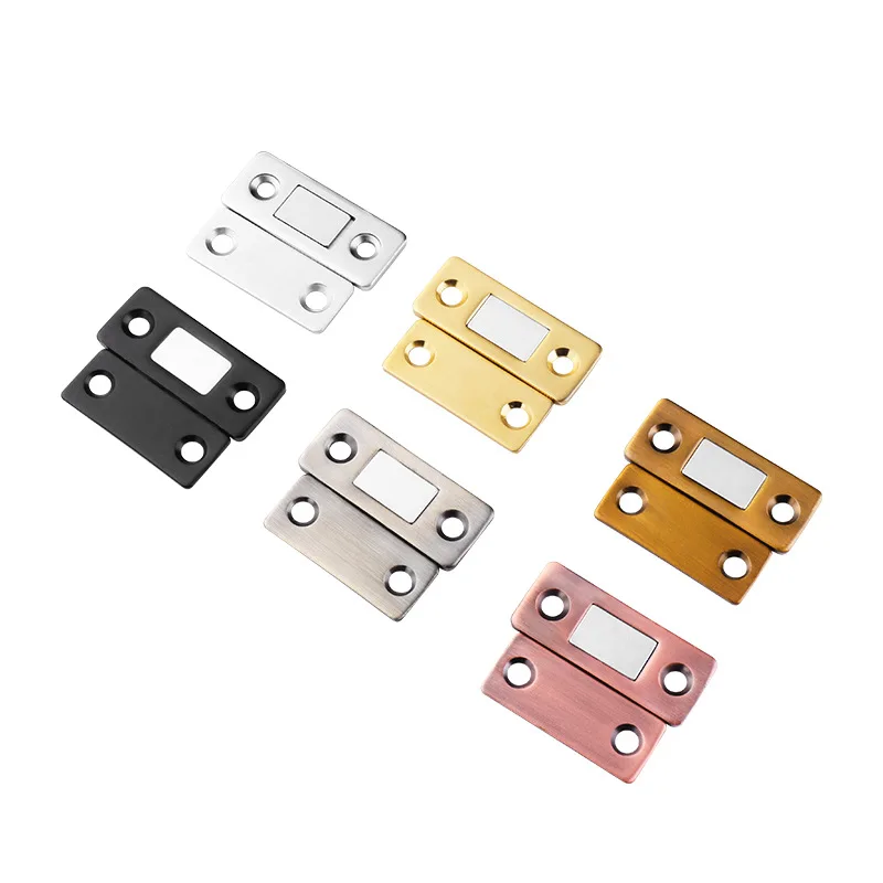 2pcs/Set Magnetic Cabinet Catches Magnet Door Stops Hidden Door Closer With Screw For Closet Cupboard Furniture Hardware