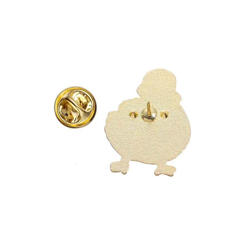 Cute Animal Enamel Pins Sweet brooch of white and fat ducklings wearing beautiful hats Accessories Metal Badge Jewelry Wholesale