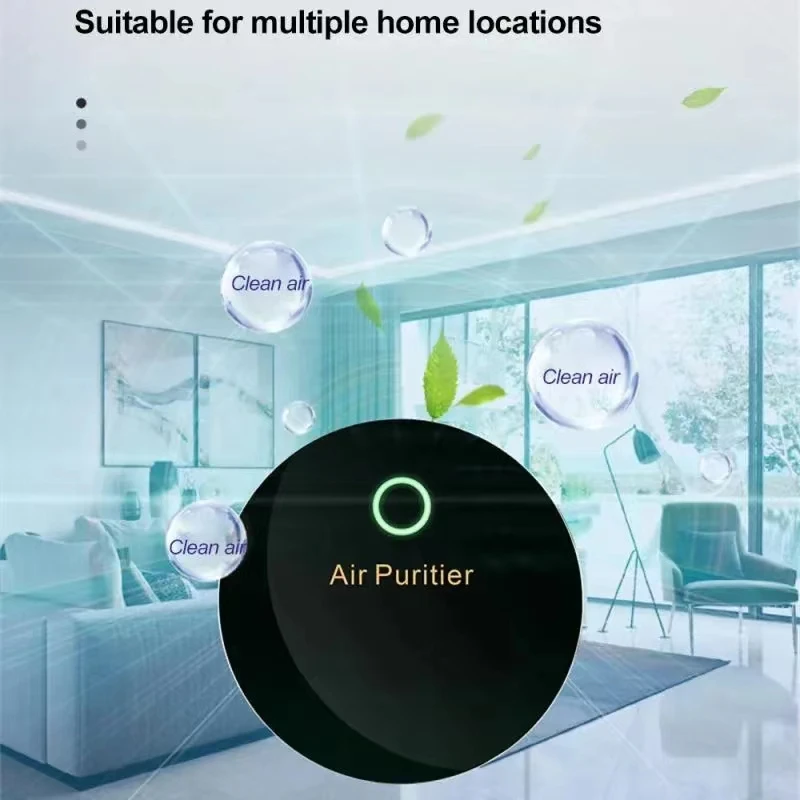 Car Air Purifier Negative Ion Generator Smoke Dust Odor Removal Filtration Element For Home Vehicle Usb Electronic Air Purifier