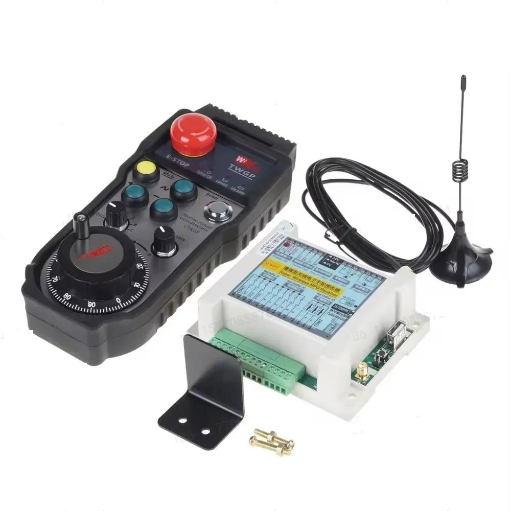 

WiXHC 25PPR 100PPR CNC remote controller Manual pulse generator CNC Machining Part MPG Wireless Handwheel for Various CNC System