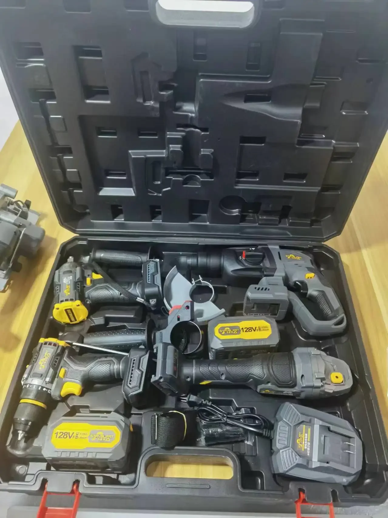 4-Piece Cordless Tool Set Wholesale Factory Direct Customized Electric Wrench for Household Use with OEM Support