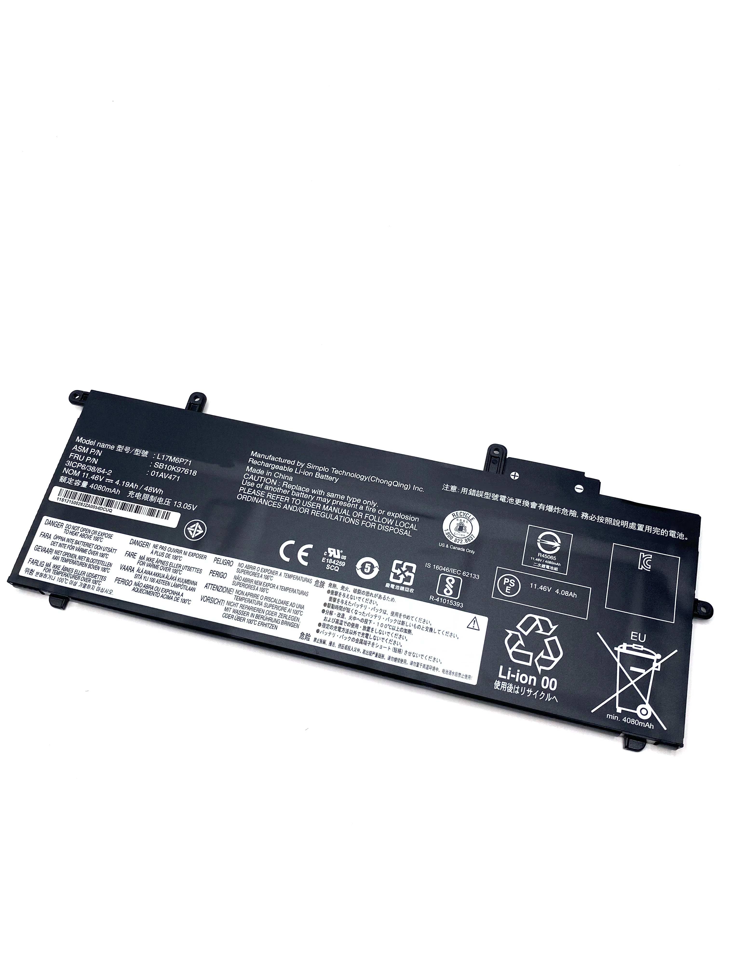 L17C6P71 L17M6P71 Laptop Battery For Lenovo ThinkPad X280 A285 Series L17L6P71 L17C6P72 01AV470 01AV471 01AV472 SB10K97618  615