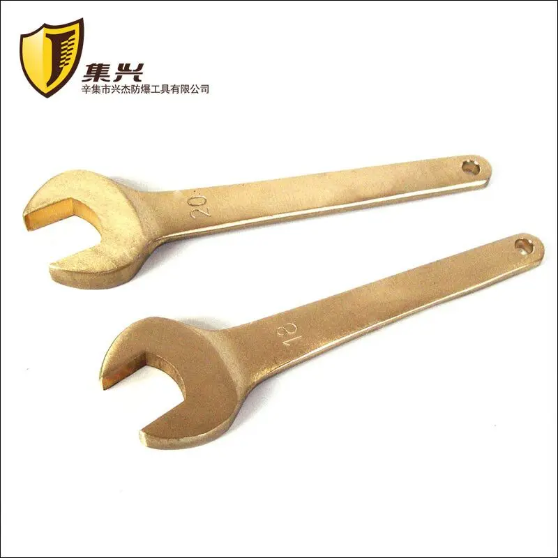 Explosion proof solid wrench, single end solid wrench, open end wrench, fork wrench, copper wrench 8-41mm