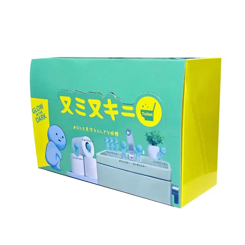 SMISKI Blind Box Toilet Serise Noctilucent Green Doll Mystery Box Action Figures Doll Fans Children Christmas Birthday Gift