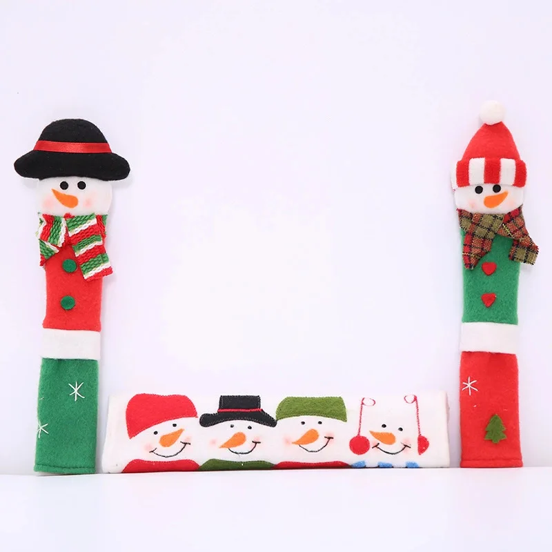 

Cloududa Christmas Decorations Refrigerator Door Handle Covers Appliance Handle Covers