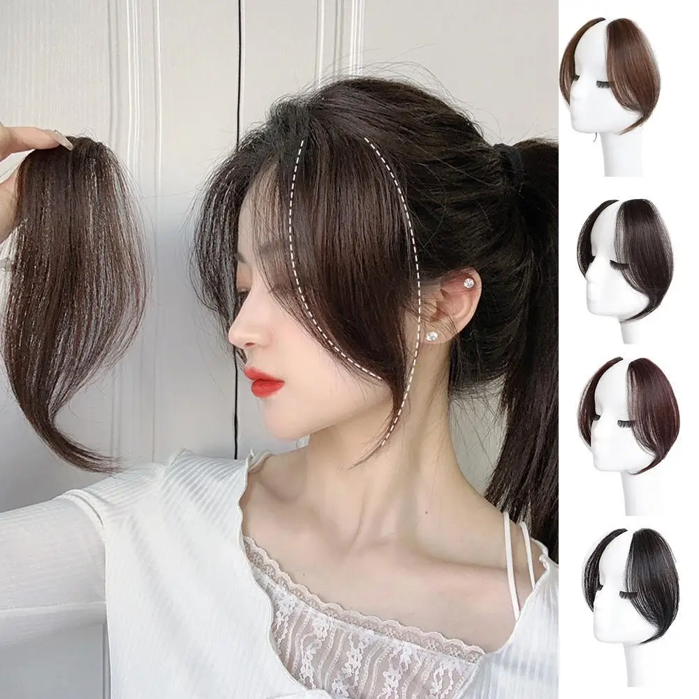 One Piece Bangs Wig With Natural Invisibility To Increase Hair Volume And No Trace French Style Center Split Fake Bangs