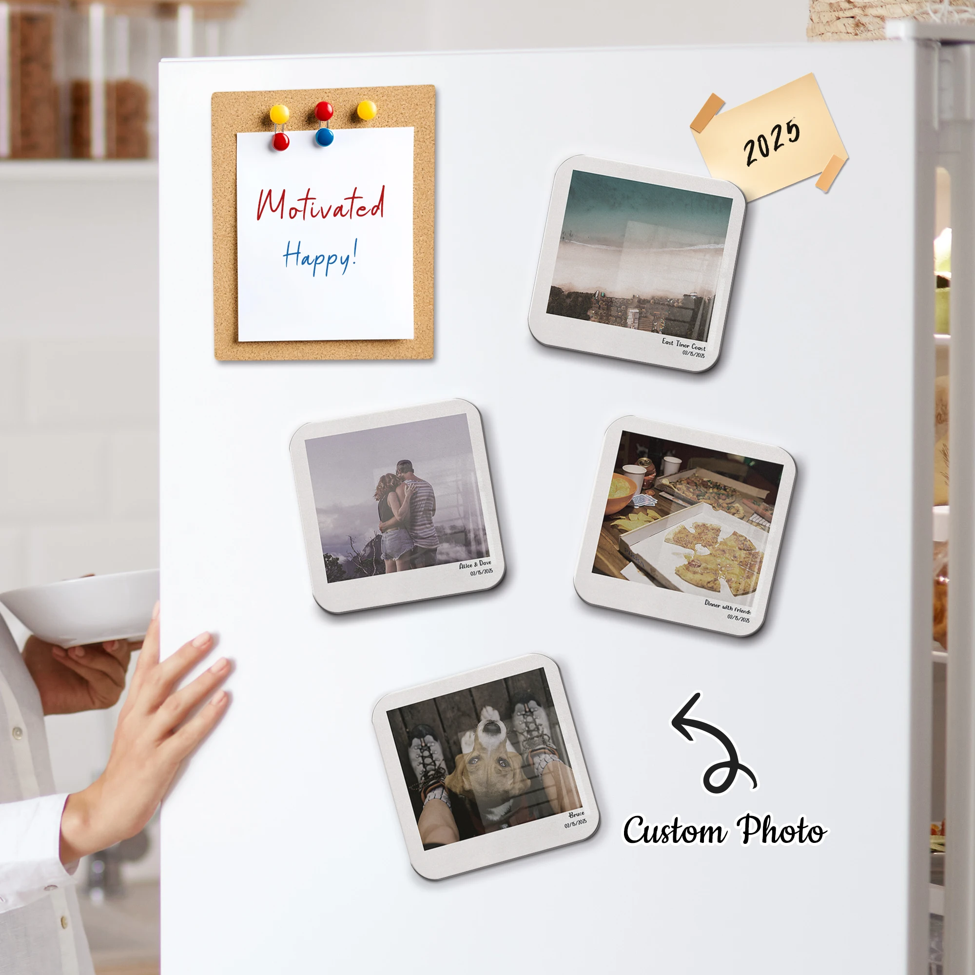 

Personalize Your Favorite Landscape Photos Acrylic Fridge Magnets Customized Gifts Home Kitchen Restaurant Whiteboard Home Decor