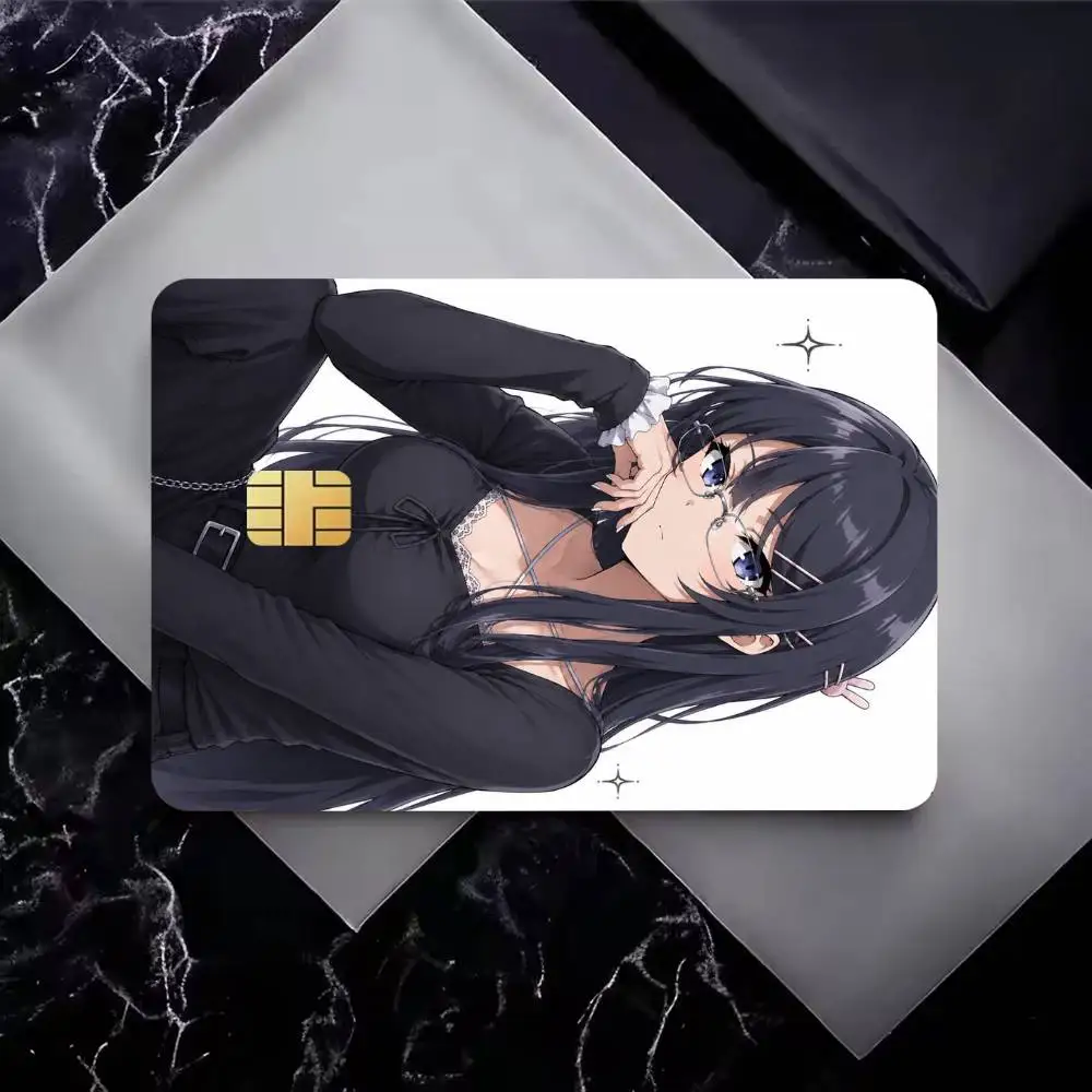 Mai S-Sakurajima High‑Res Game Chip Decals Credit Card Mini Waterproof Vinyl Ornament Useful Gift