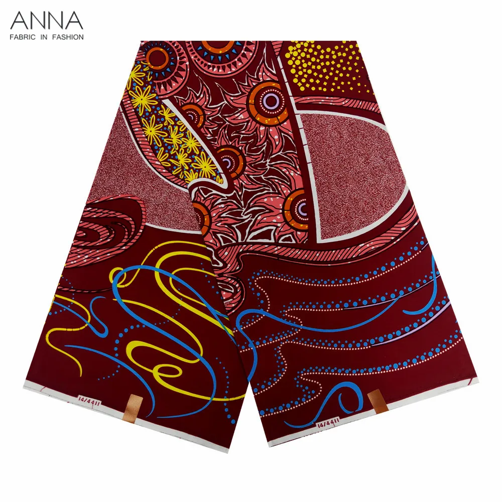 

Veritable Wax Ankara Block Prints Batik Fabric African Wax Fabric Nigerian Dutch Hollandais Pagne 100% Cotton For Sewing VL-112