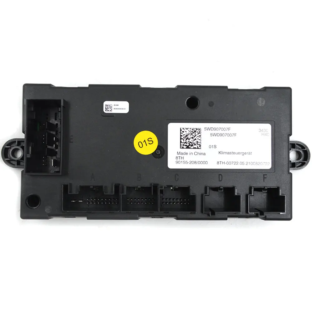 

Air conditioner Control Unit Control Module 5WD 907 007 F is suitable for 21 A3 8Y GOLF MK8