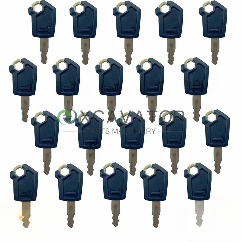 

20 Pcs copper Key For Caterpillar 5P8500 0964753 0966198 8V4404 9G2777 Heavy Equipment Ignition Loader Dozer Key General Quality