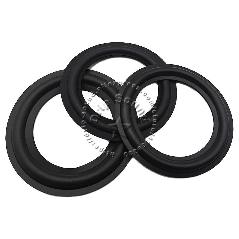 

2Pcs 4"/4.5" inch Speaker Rubber Folded Edge Ring Woofer Repair Side Surround Circle Replacement Parts 109mm-117mm/4.29"-4.61"