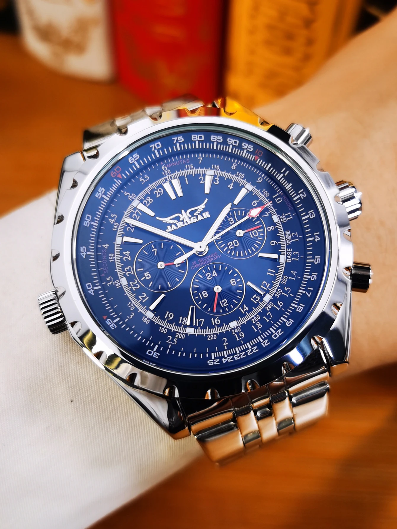 JARAGAR 212 Neue Herren Automatik-Mechanische Uhr Mode Business Luxus Kalender Woche Herren Premium-Uhr Geschenk Reloj Hombre – Detail 17